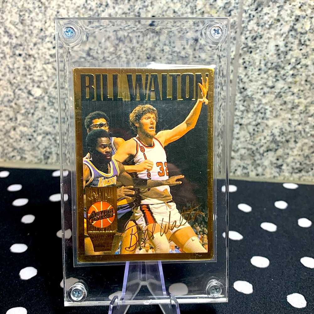 Bill Walton Blazers Clippers Celtics Hall of Fame Basketball Player In Case!